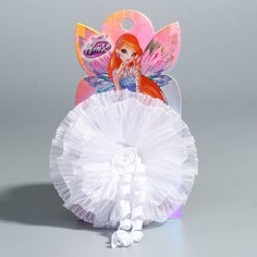 Бант для волос, с локонами, 7 см Winx