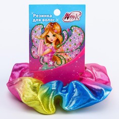 Резинка для волос блестящая, разноцветная, Winx
