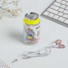 Наушники вакуумные с микрофоном в банке Like me