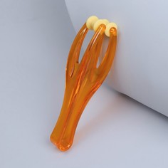 Массажер для пальцев рук, 14,5 × 3,8 × 3,2 см, 2 ролика, цвет оранжевый Onlitop
