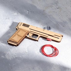 Сувенир деревянный пистолет резинкострел тт, стреляет резинками NO Brand