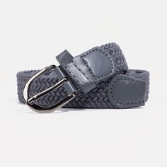 Ремень детский , ширина 2,5 см, пряжка металл, цвет серый NO Brand