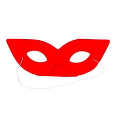 Карнавальная маска, цвет красный Страна Карнавалия