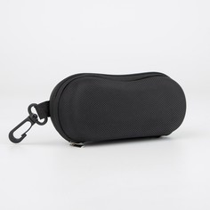 Футляр для очков на молнии, 16 × 5 × 7,5 см, цвет черный NO Brand
