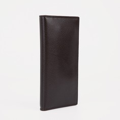 Портмоне без застежки, для купюр, для карт, цвет коричневый Textura