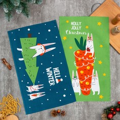 Набор кухонных полотенец Доляна