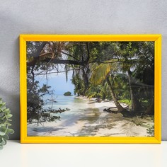 Фоторамка дерево с20 30х40 см, лимонная NO Brand