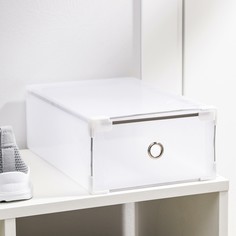 Короб для хранения выдвижной доляна, 31×20×11 см, цвет белый NO Brand