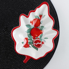 Посуда и инвентарь Доляна Блюдо сервировочное Гранат 21x15x4.5 см