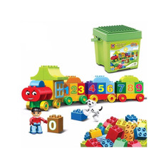 Конструкторы Конструктор Sharktoys Паровозик с цифрами (50 деталей)