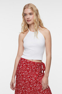 майка женская Топ-майка облегающий хлопковый на тонких бретелях Befree