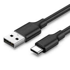 Кабель UGREEN US287 (60116) USB-A 2.0 to USB-C Cable Nickel Plating. 1 м. черный