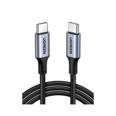 Кабель UGREEN US316 (70427) USB-C 2.0 to USB-C 2.0 5A Data Cable. 1 м. черный