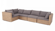 Трансформирующийся диван гиацинт Лунго соломенный 4sis