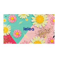 Салфетки бумажные LELEA 2-х слойные SPRING FLOWERS 100 шт