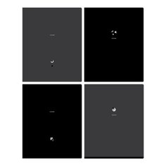 Тетрадь BG Monocolor Black Concise, 48 листов, А5, клетка Т5ск48_лс_тф 12234, в ассортименте