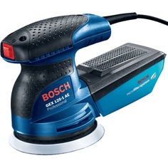 Эксцентриковая шлифмашина Bosch GEX 125 AE +микрофильтр+кейс