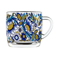 Кружка стекло, 300 мл, Милори, Декостек, 2134-Д