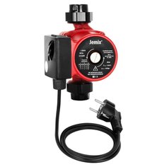 Насос циркуляционный, Jemix, 1 , 0.8 м, 100 Вт, максимальный напор 6 м, 3.3 м³/ч, WRS-25/6-130