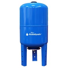 Гидроаккумулятор для насоса сталь, 1 , 100 л, 10 бар, вертикальный, оранжевый, Аквабрайт, ГМ-100 В