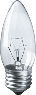 Лампа накаливания Navigator свеча прозрачная 40Вт цоколь E27