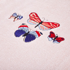 Полотенца набор 1+1 шт Grand textile БАТТЕРФЛЯЙ-М -ГТ / ПЕРСИК