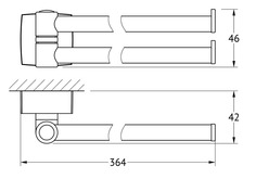 Держатель для полотенец FBS Esp 044