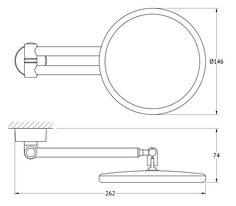 Зеркало FBS NOS 020