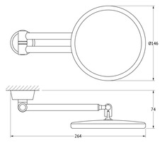 Зеркало FBS VIZ 020