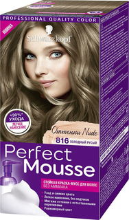 Краска для волос Schwarzkopf Perfect Mousse 816 Холодный русый