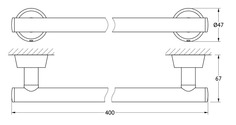 Держатель для полотенец Fbs Viz 030