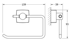 Держатель для туалетной бумаги Fbs (ESP 056)