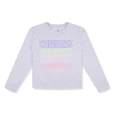 Детский лонгслив Outlined Repeat Long Sleeve Tee Converse