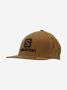 Бейсболка Salomon Logo Flexfit, Коричневый