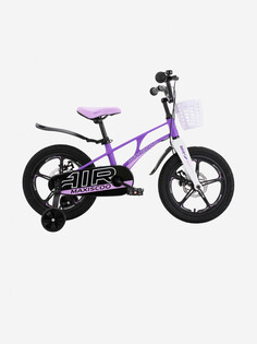 Детский Велосипед MAXISCOO "Air" Deluxe Plus 16" с дисковыми тормозами, фиолетовый матовый, Фиолетовый