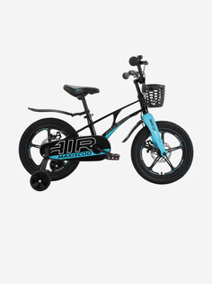 Детский Велосипед MAXISCOO "Air" Deluxe Plus 16" с дисковыми тормозами, черный аметист, Черный