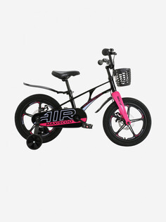 Детский Велосипед MAXISCOO "Air" Deluxe Plus 16" с дисковыми тормозами, обсидиан, Черный