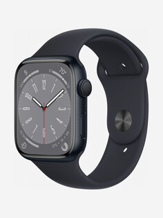 Apple Watch Series 8, 41 мм, корпус из алюминия, спортивный ремешок в комплекте, Черный