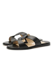 Кожаные шлепанцы Atia Jimmy Choo