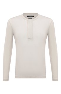 Лонгслив из хлопка и кашемира Ermenegildo Zegna