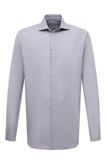 Рубашка изо льна и хлопка Canali