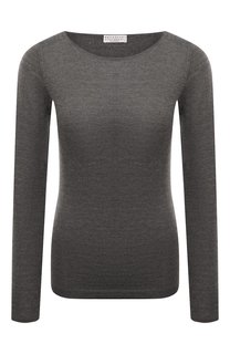 Пуловер из кашемира и шелка Brunello Cucinelli