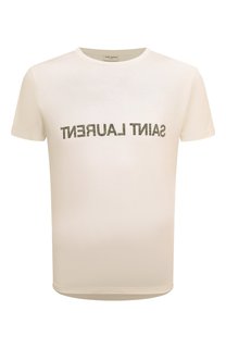 Хлопковая футболка Saint Laurent