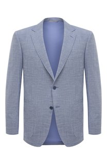 Пиджак из шерсти и хлопка Canali