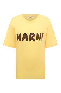 Хлопковая футболка Marni