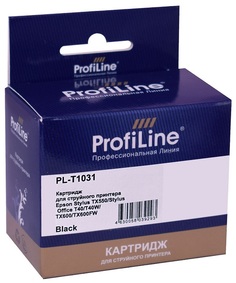 Картридж ProfiLine PL_T1031_BK струйный для принтеров Epson Stylus Office T40/TX600FW с чернилами на водной основе Black 25,9 мл