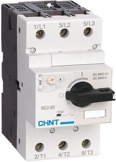 Автоматический выключатель для защиты двигателя CHINT 279725 63-80А NS2-80 с поворотн. ручкой