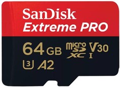 Карта памяти MicroSDXC 64GB SanDisk Extreme PRO for 4K Video on Smartphones, Action Cams & Drones 200MB/s Read, 90MB/s Write, Lifetime Warranty