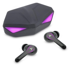 Наушники беспроводные AccesStyle Wild TWS Violet черные/фиолетовые, BT, 32Ом, 102дБ, TWS, USB Type-C