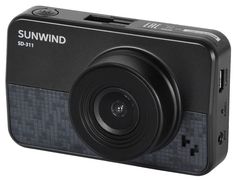 Видеорегистратор SUNWIND SD-311 1452521 черный 1.3Mpix 1080x1920 1080p